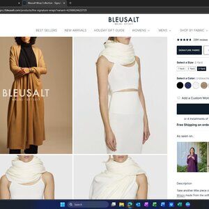 Bleusalt Signature 3 Yard Wrap- NATURAL